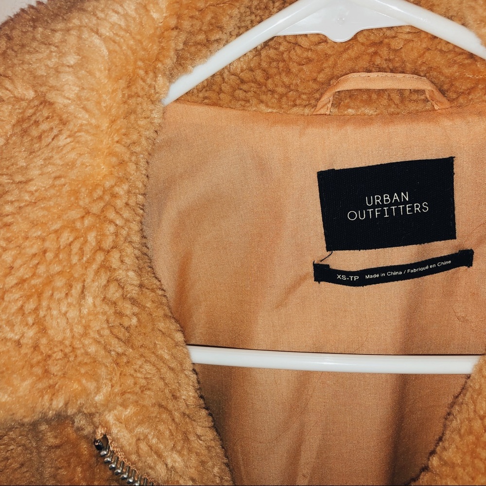 Urban Outfitters Tan Teddy Coat